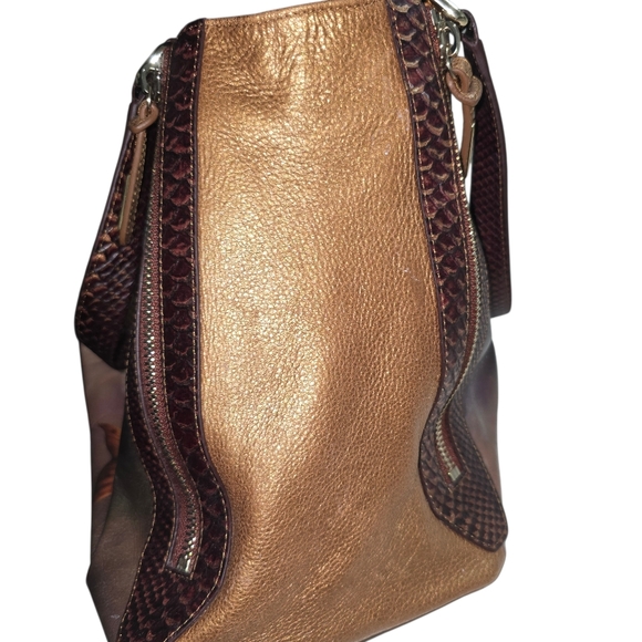 RARE FIND ♥︎ David Delamore • Mermaid on the Moon • Art Leather Tote Purse - Picture 10 of 17